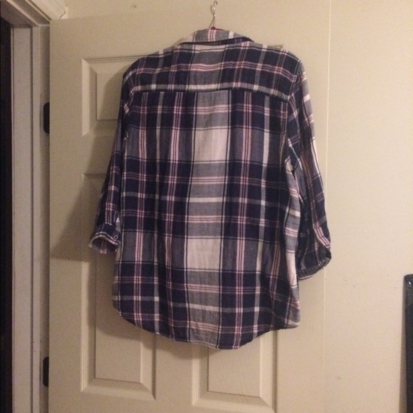 Seven7 Plaid Shirt- Large - Picture 2 of 7